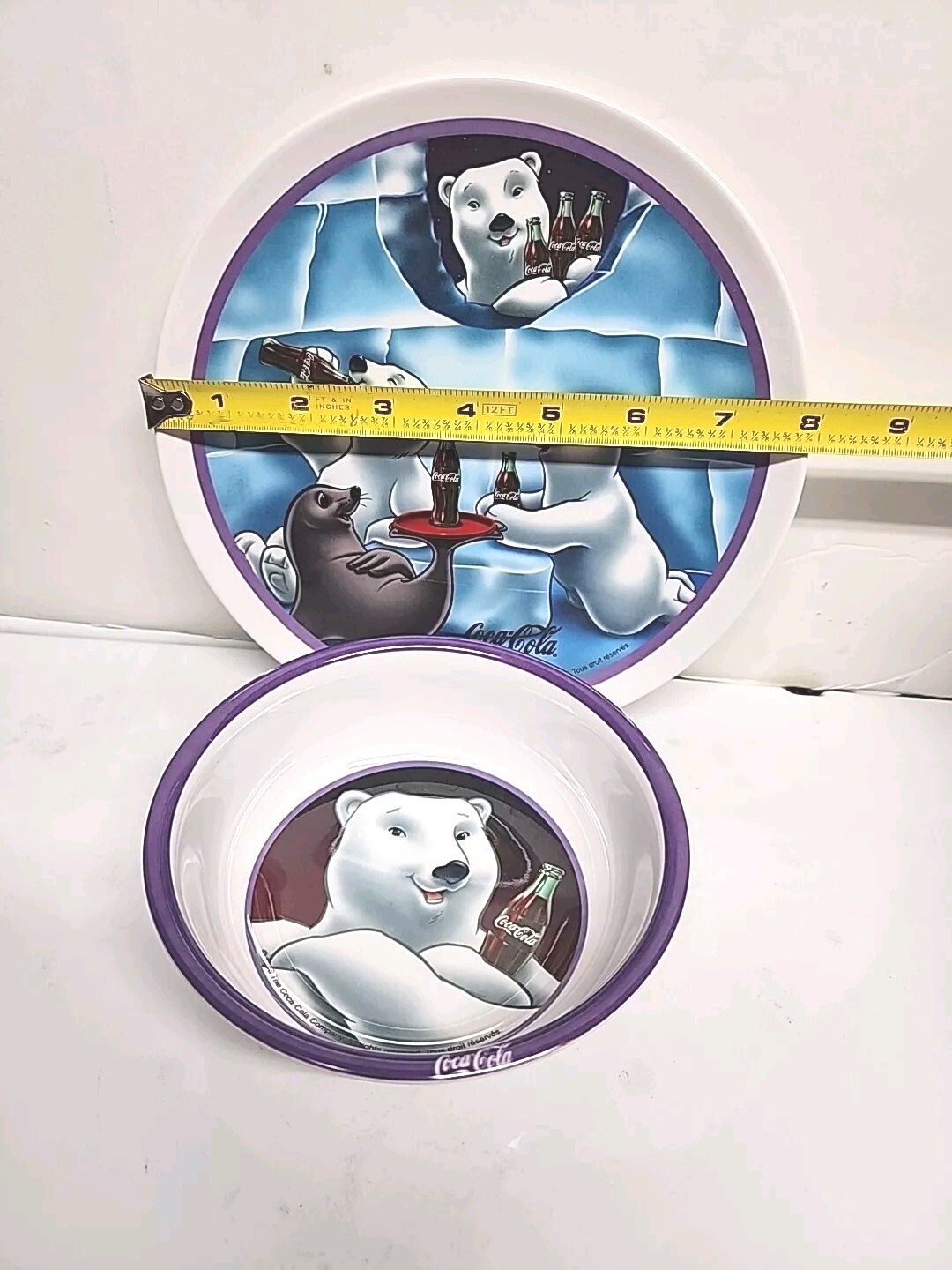 Polar Bears & Seal 2 Piece Collectible Coca-Cola Plate/Bowl Set 1998 Polar Bears & Seal 2 Piece Collectible Coca-Cola Plate/Bowl Set 1998