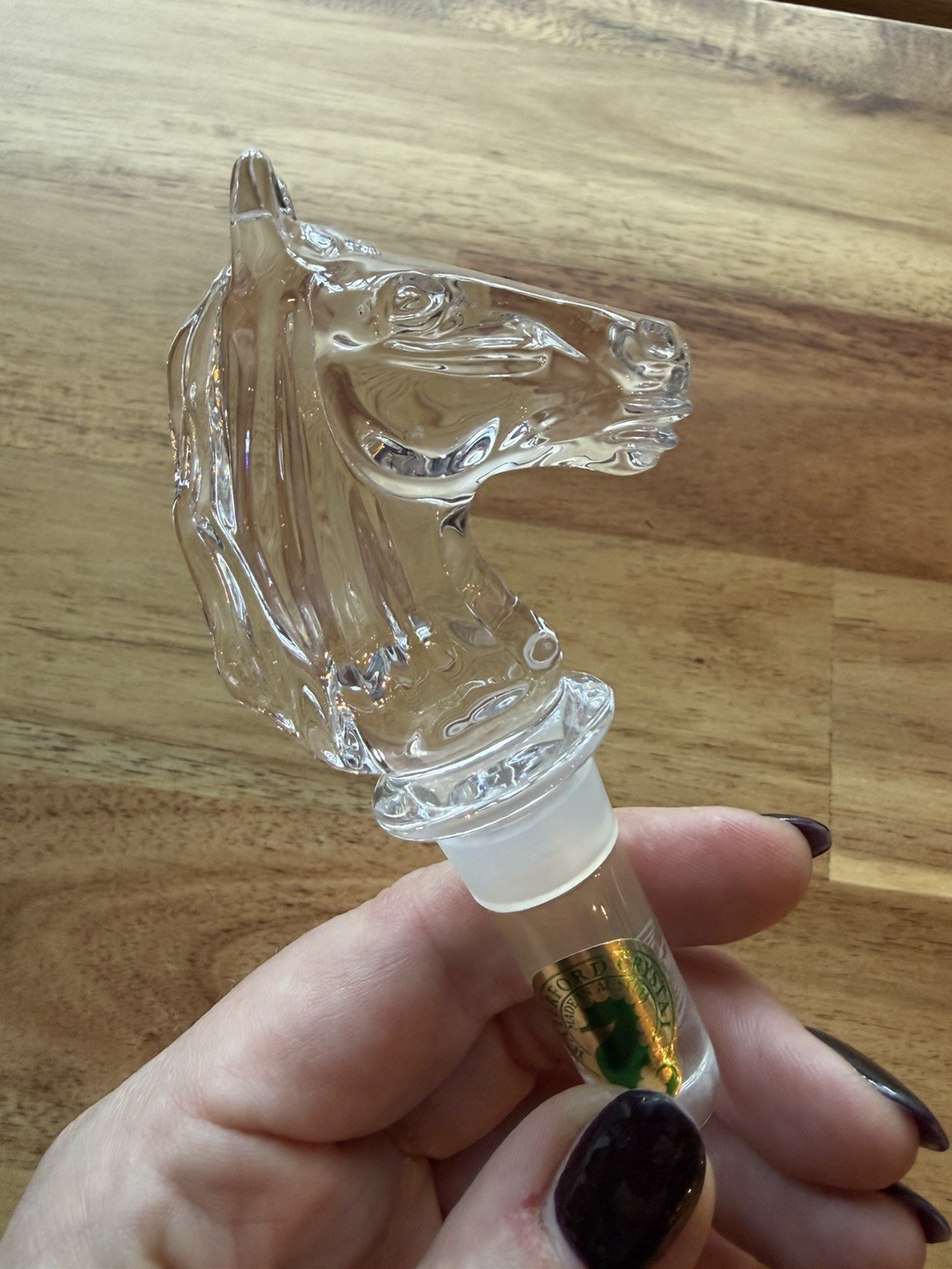 Waterford Crystal Horse Stopper in NIB Austria 136137 Waterford Crystal Horse Stopper in NIB Austria 136137