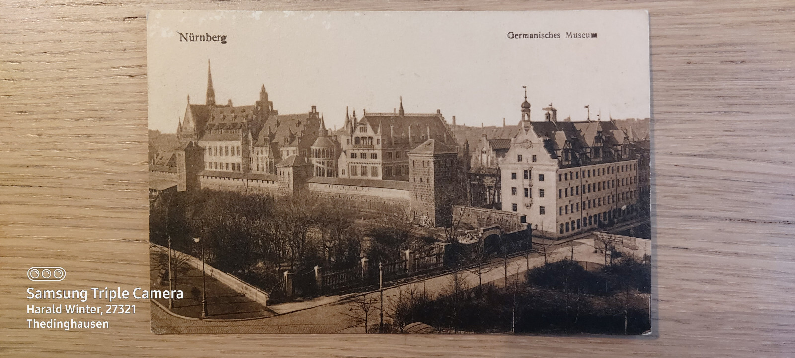 Postcard Nuremberg Germanisches Museum 16.09.1910? gel_505 Postcard Nuremberg Germanisches Museum 16.09.1910? gel_505