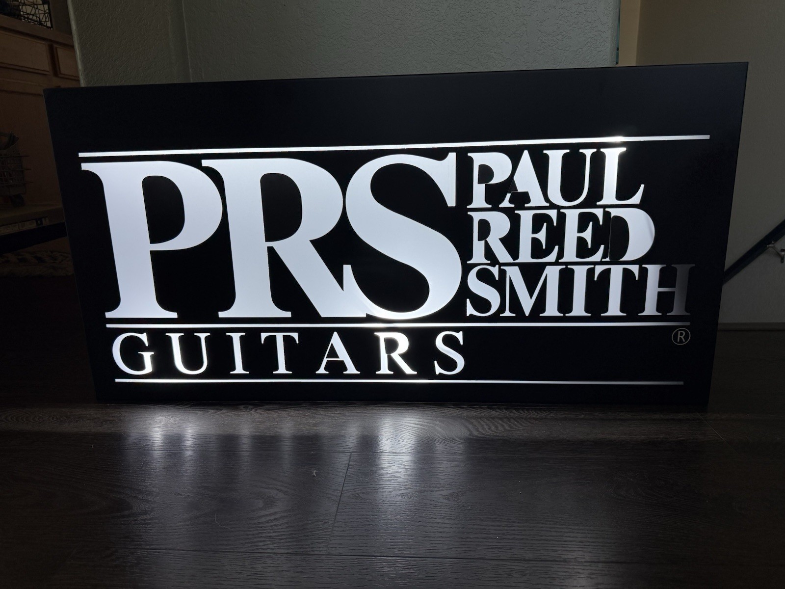 Large PRS Guitars illuminated sign For Wall/Man Cave/Bar 
