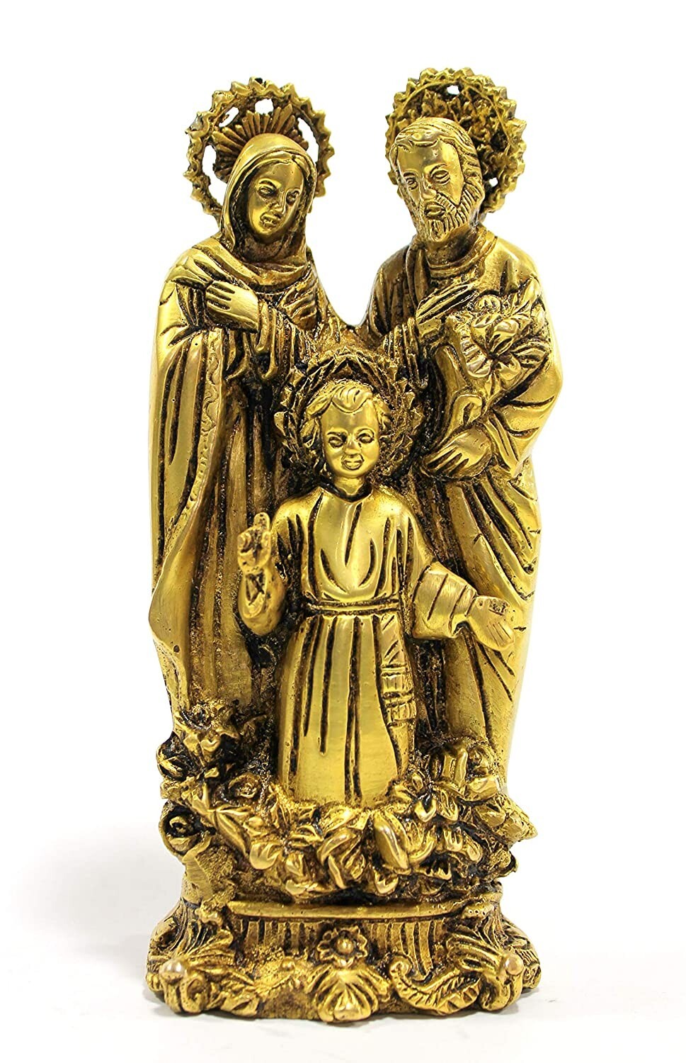 Brass Holy Family of Jesus Christ Idol Statue Sculpture for Worship Brass Holy Family of Jesus Christ Idol Statue Sculpture for Worship