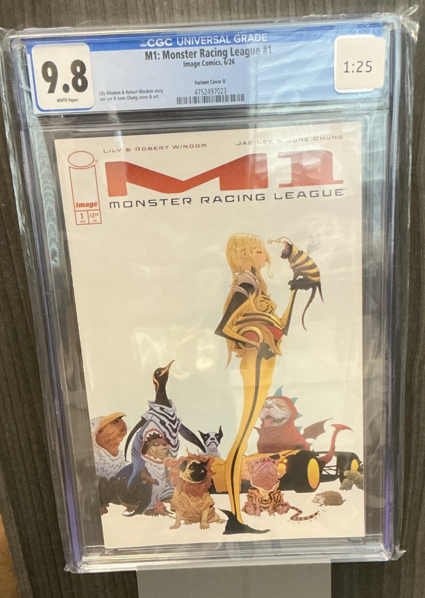 M1 Monster Racing League #1 Jae Lee 1:25 Pets Variant Cover D CGC 9.8