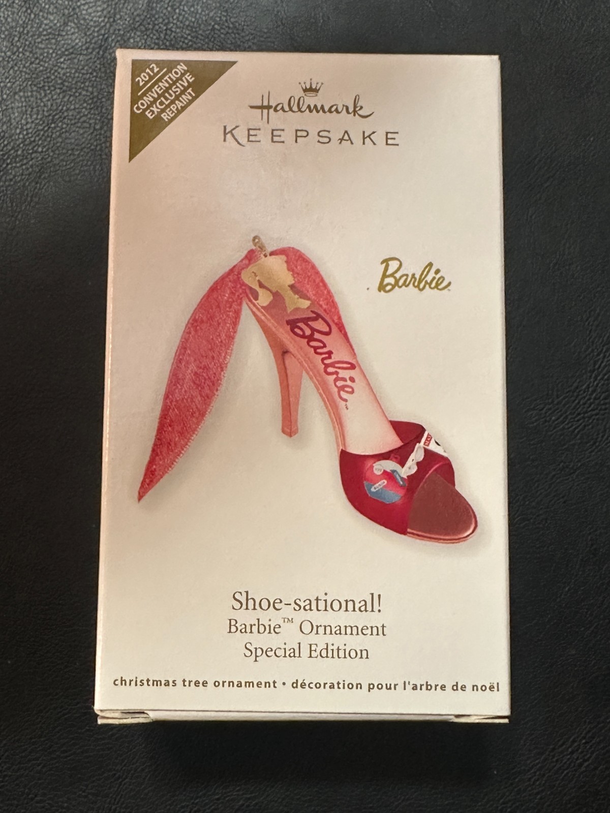 2012 Hallmark Ornament Barbie Shoe-Sational Convention Exclusive Repaint LE /500