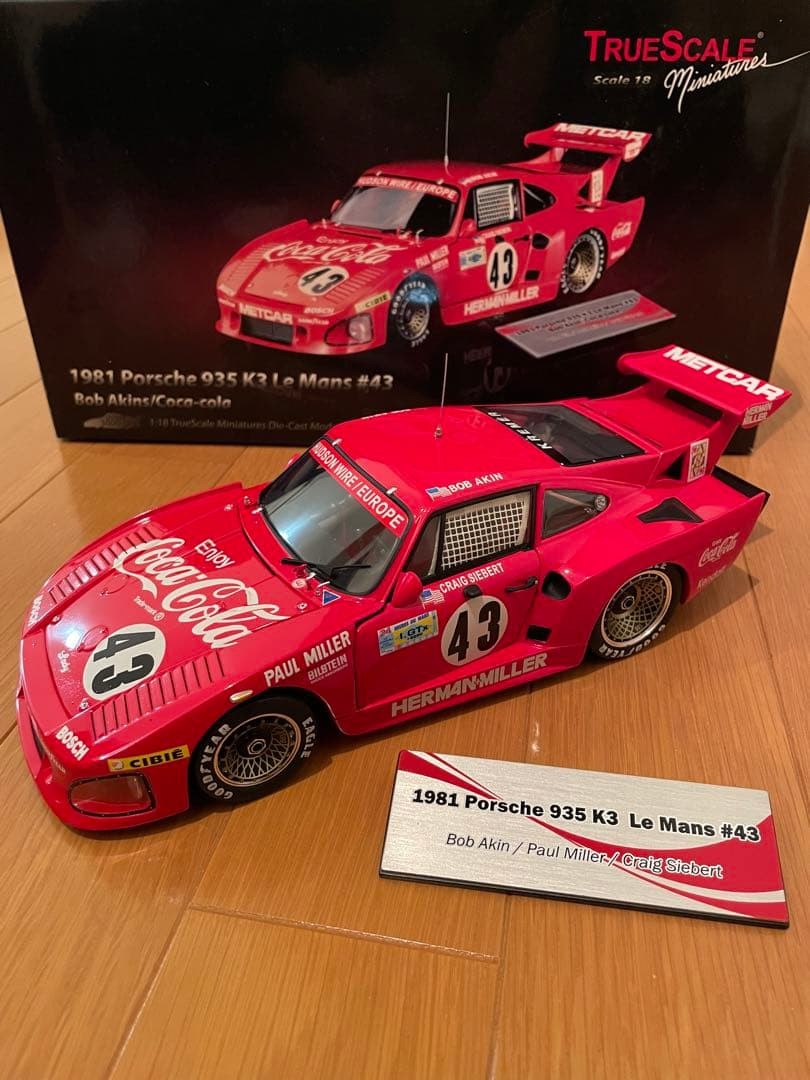 TSM 1/18 Porsche 935K3 1981 Le Mans #43 Coca-Cola Diecast Car Model