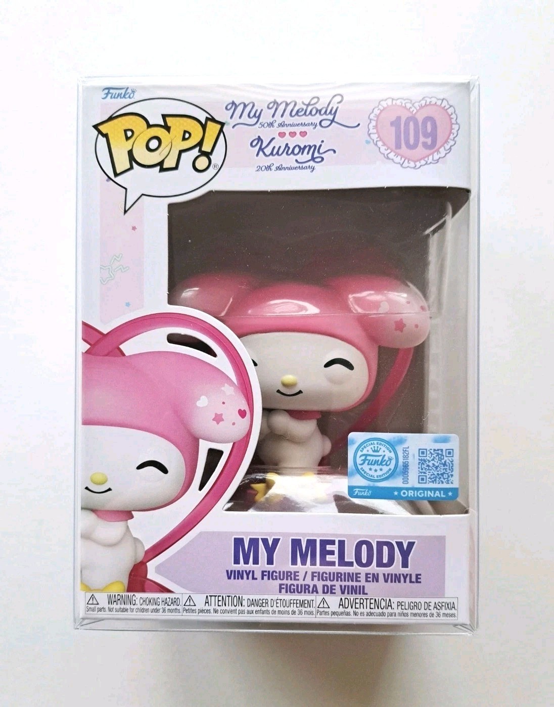 Funko Pop Sanrio My Melody W/ Ribbon - 50th Anniversary (Amazon Exclusive) #109