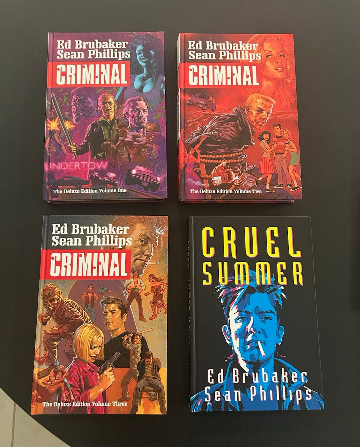Criminal Deluxe Hardcover Lot Vol 1-3 + Cruel Summer by Brubaker