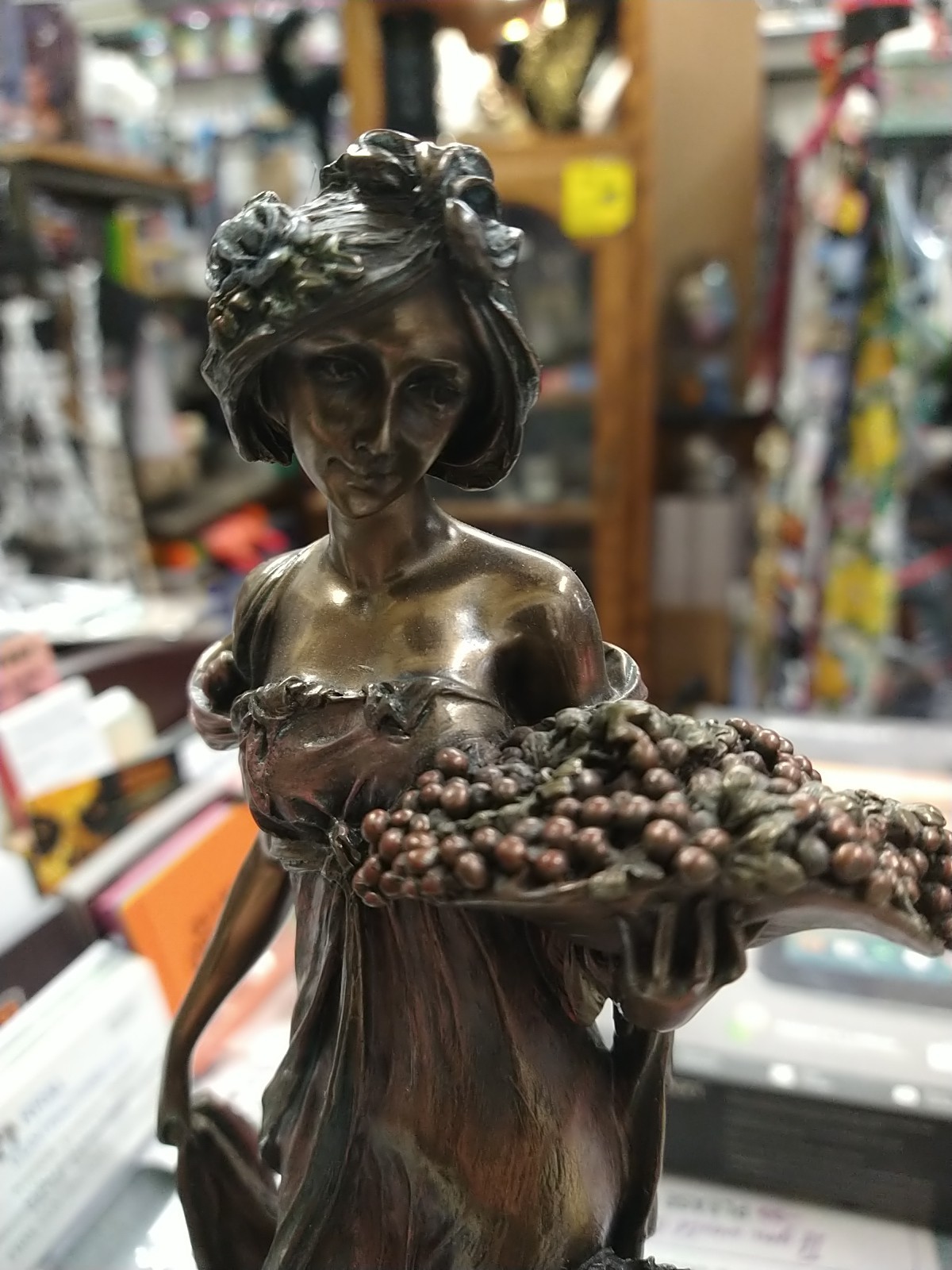 Sculpture Woman Art Nouveau Statue Antique Figurine Girl Top Collection #1987 Sculpture Woman Art Nouveau Statue Antique Figurine Girl Top Collection #1987