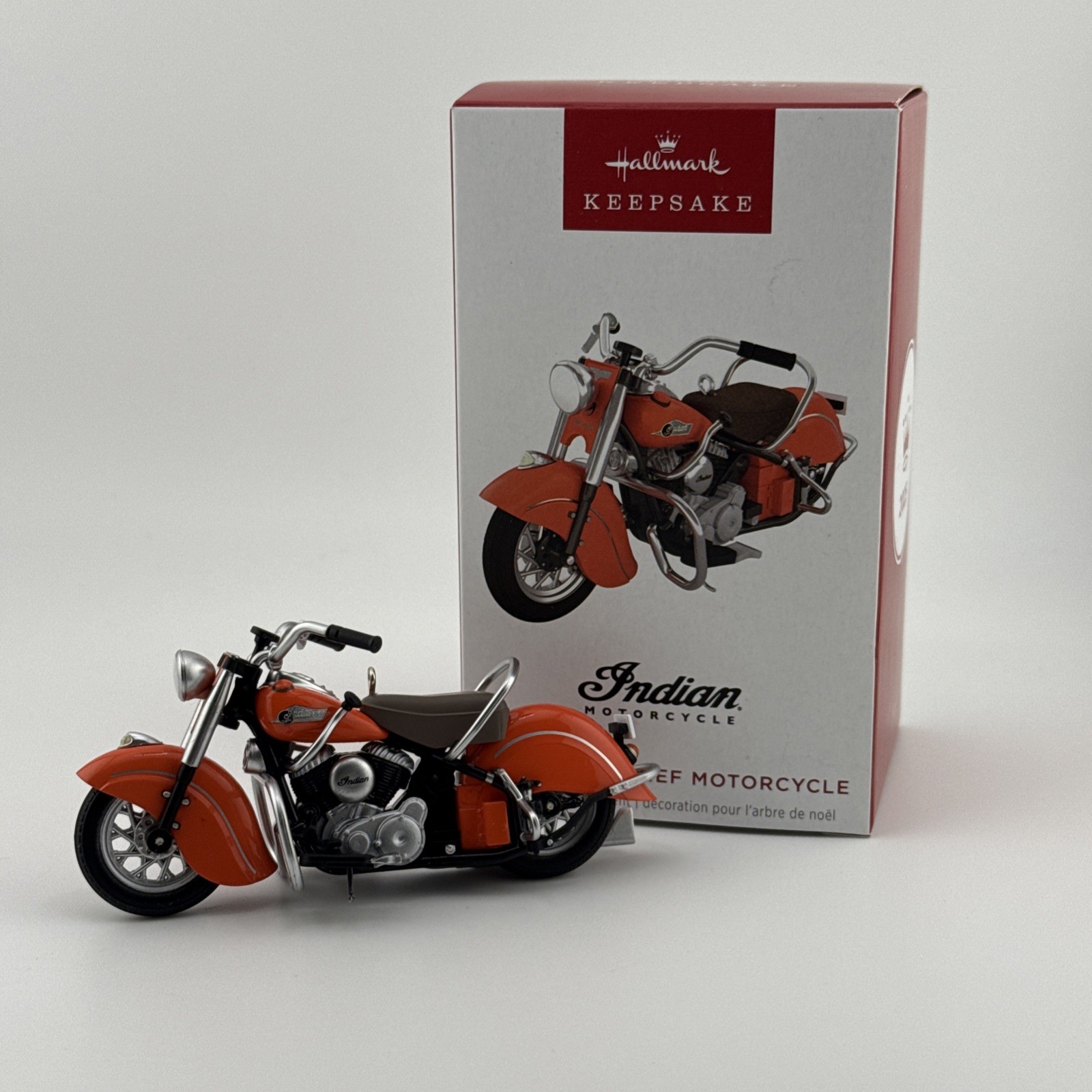 Hallmark Keepsake 2025 Indian Chief Motorcycle Metal Ornament
