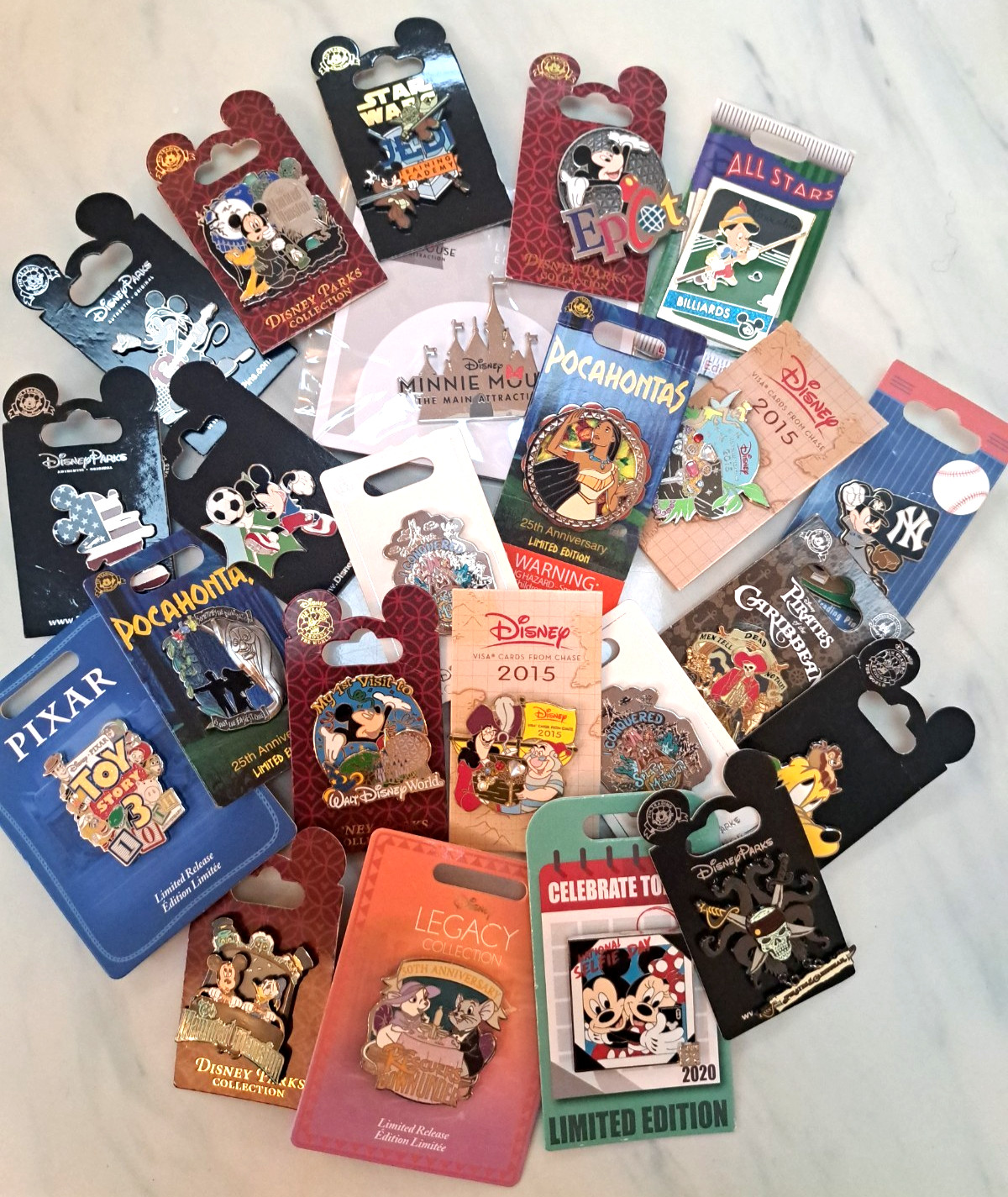 Disney Parks Collectible Trading Pins Limited Edition Assorted Collector Lot