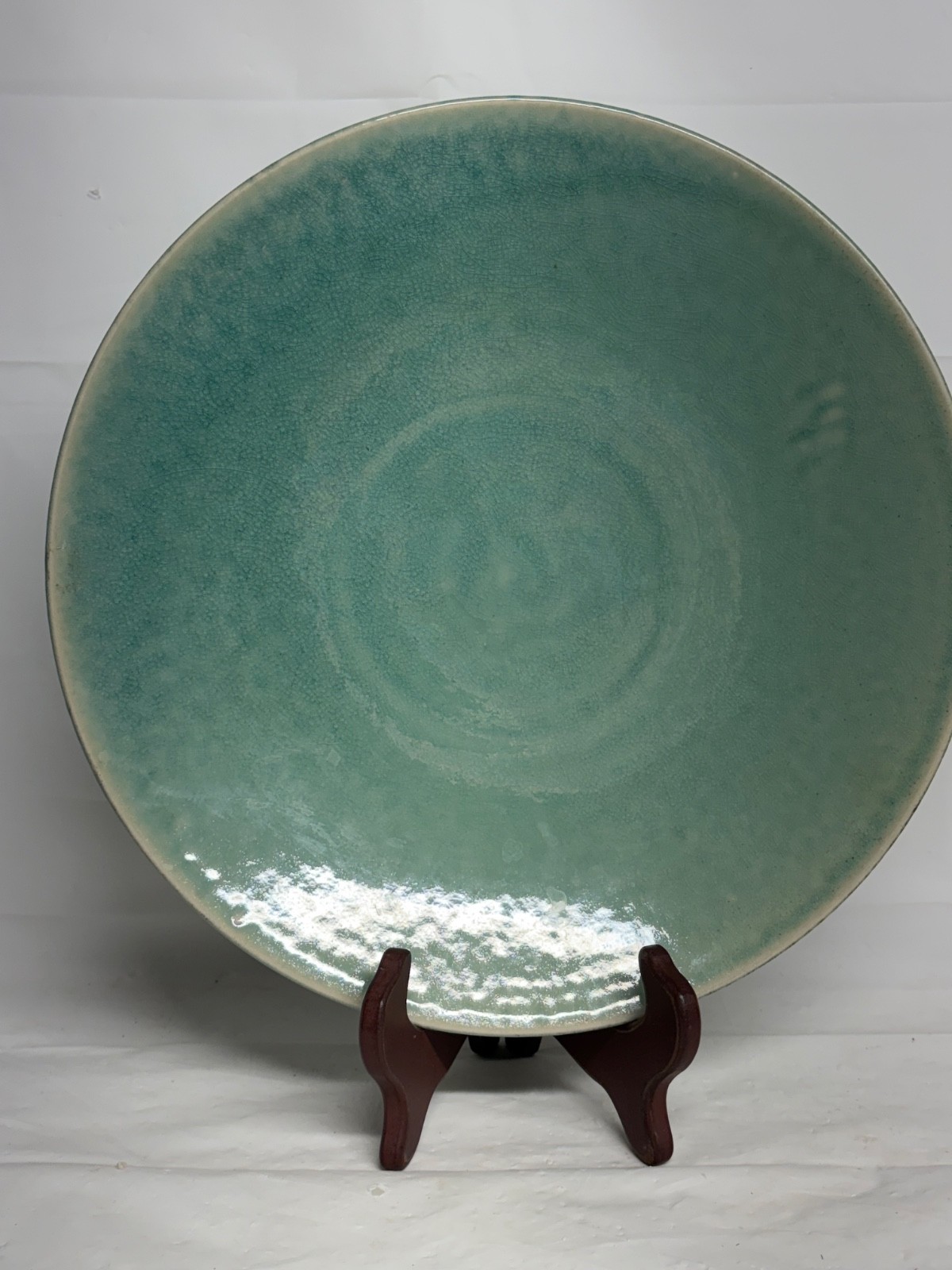 JARS FRANCE TOURRON JADE SERVICE PLATE/ CHARGER - 12 1/4\