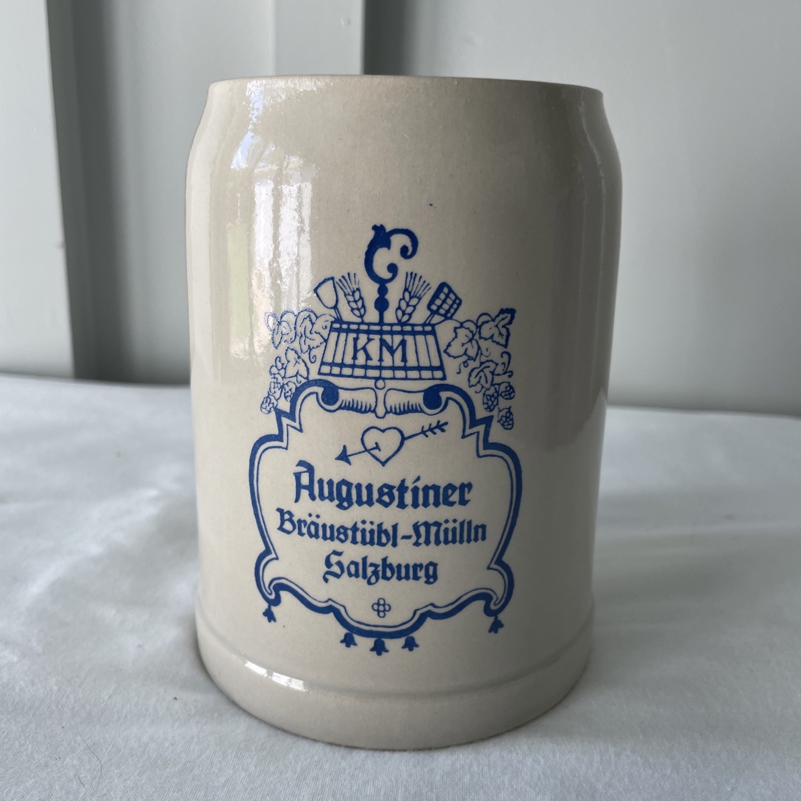Augustiner Bräustübl-Mülln Salzburg stoneware beer stein
