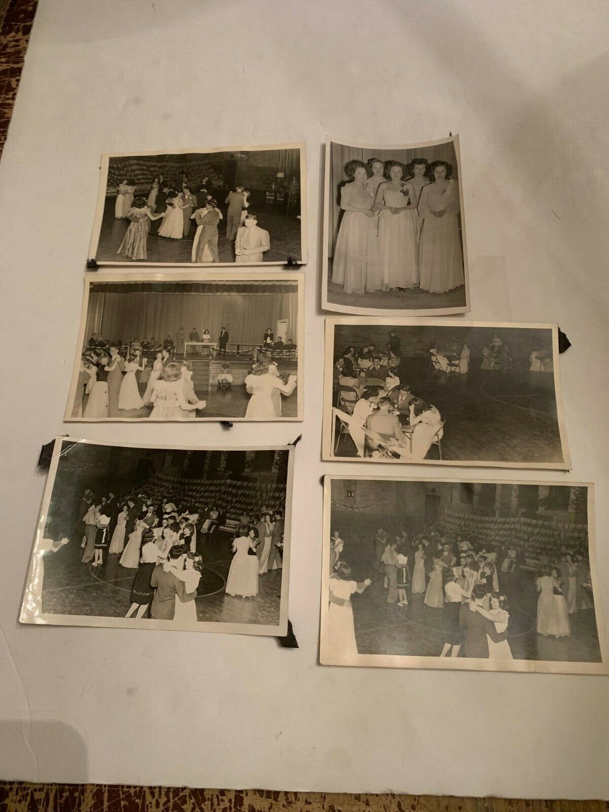 Vintage 1947 Junior Senior Prom Homecoming Real Photograph Lot of 6