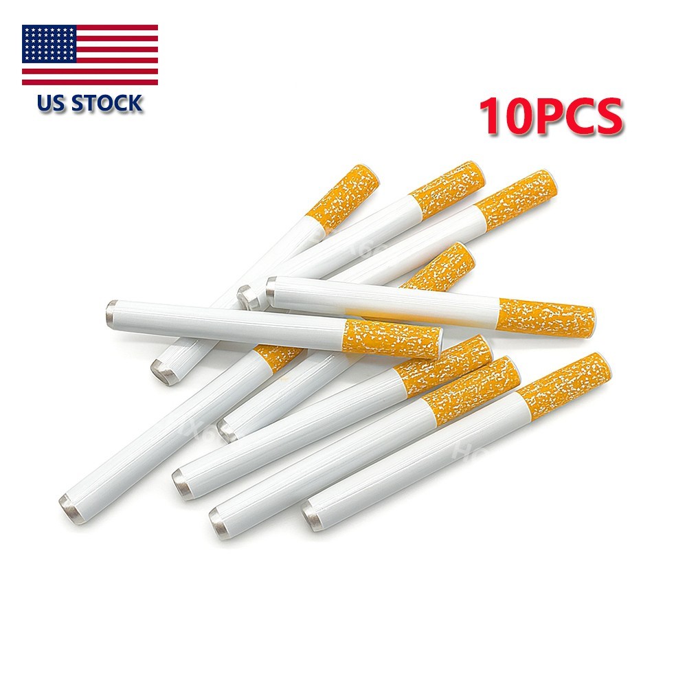 10x Metal One Hitter Dugout Pipe Cigarette Bat Large 78mm / 3.07\