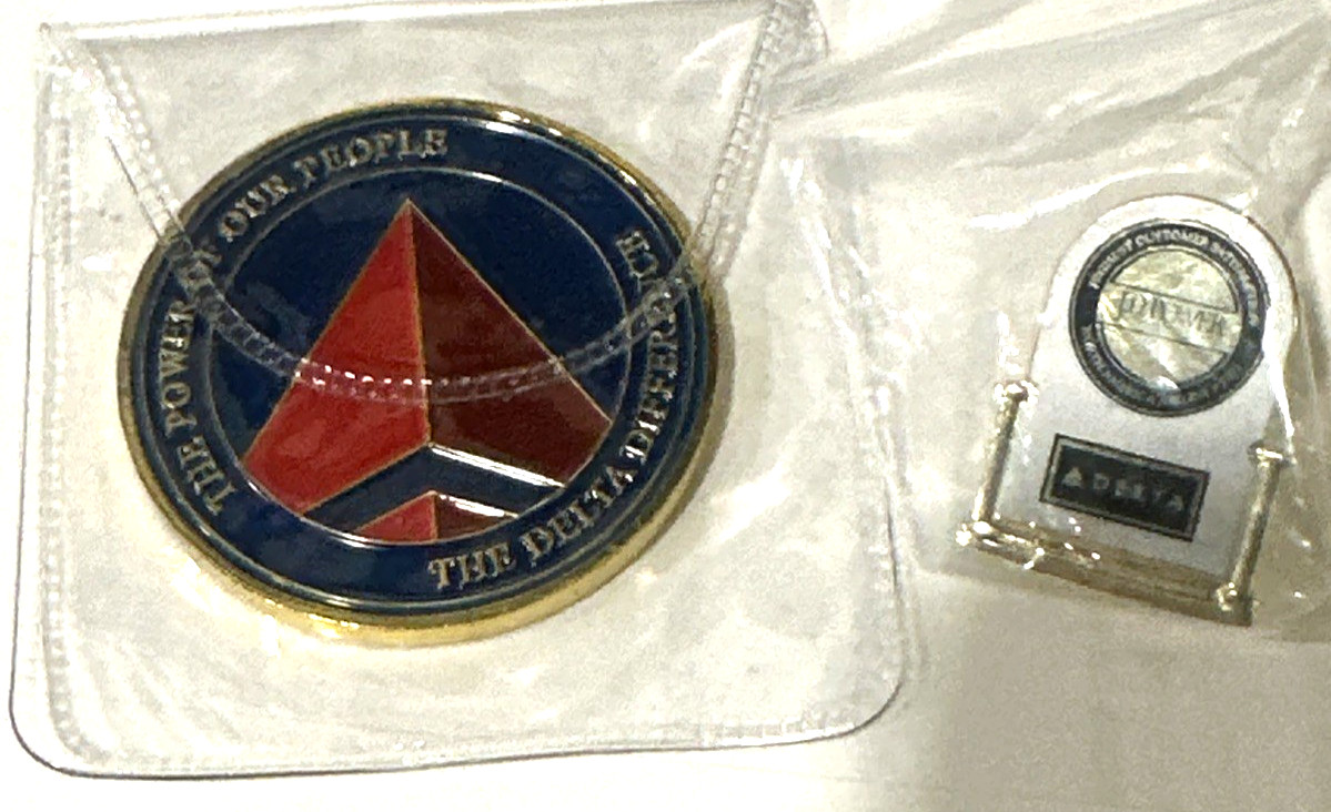 new 2021Delta Air Lines J.D. Power Award Challenge Coin Metal Medal Collectible new 2021Delta Air Lines J.D. Power Award Challenge Coin Metal Medal Collectible