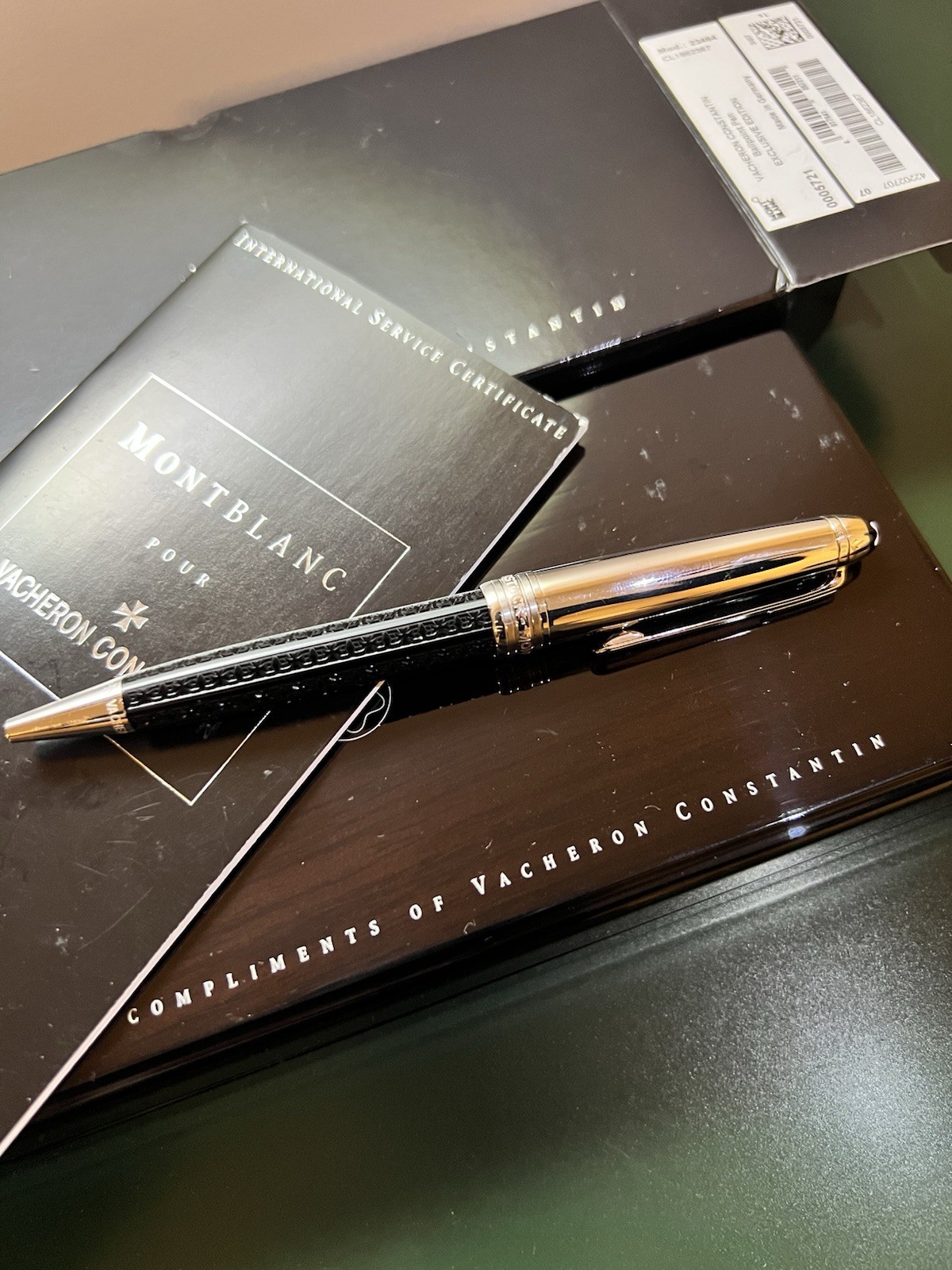 RARE Montblanc Pour Vacheron Constantin Meisterstück Luxury Ballpoint Pen RARE Montblanc Pour Vacheron Constantin Meisterstück Luxury Ballpoint Pen