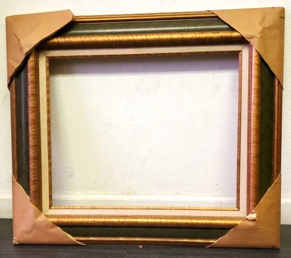 Large Wood Picture Frame 20x16 Gold Bronze 28-1/4