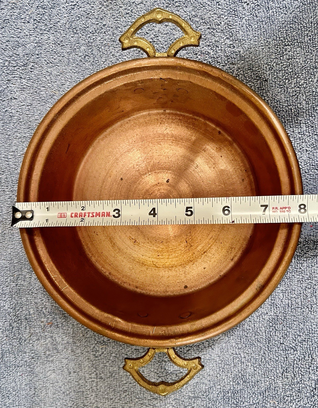 Handcrafted 8” Dia Vintage Copper & Brass Bowl Copper & Brass Bonanza #10 Handcrafted 8” Dia Vintage Copper & Brass Bowl Copper & Brass Bonanza #10