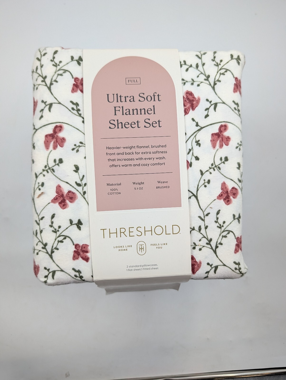New Threshold size full Flannel sheet set New Threshold size full Flannel sheet set