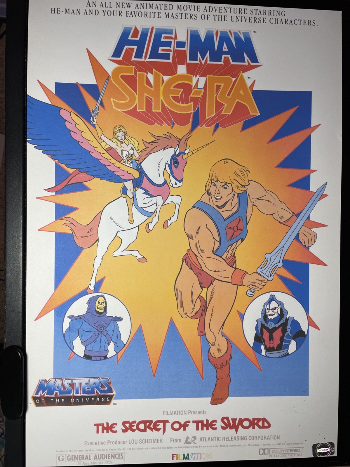 SHE-RA Animation Art Poster Print Vintage tv Show 80’s Show He-man FILMATION