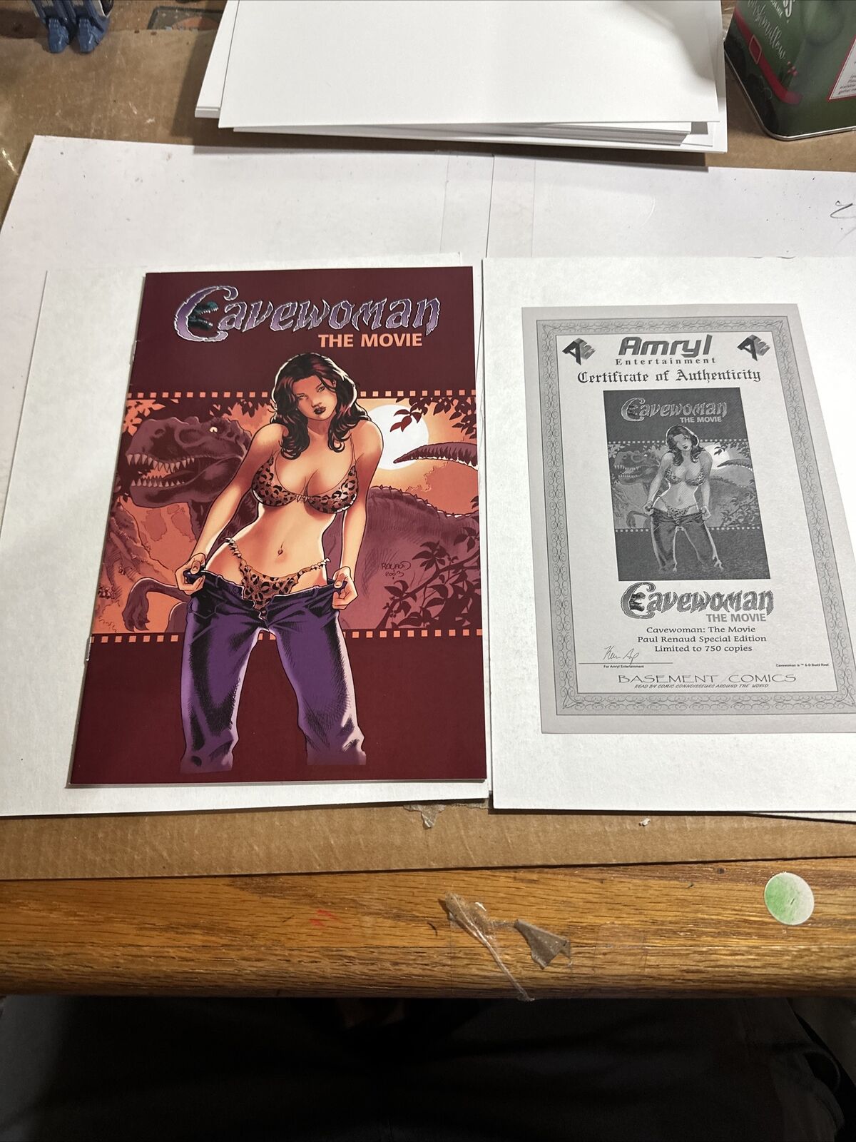 CAVEWOMAN - THE MOVIE  1   Amryl / ￼ Special Edition, 2003 ￼750￼ Copies Coa 8.0