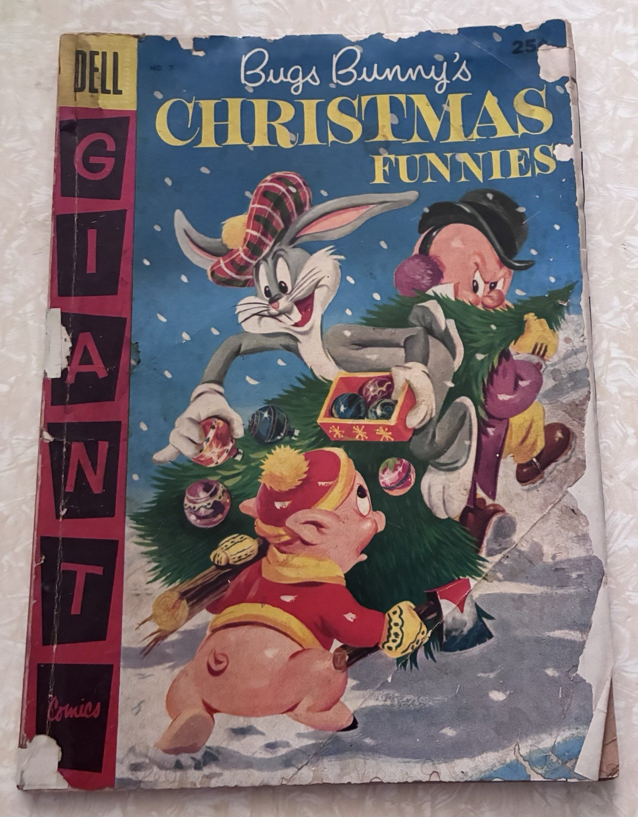 Bugs Bunny's Christmas Funnies #7 Dell Comics Giant 1956 1st Speedy Gonzalez FR