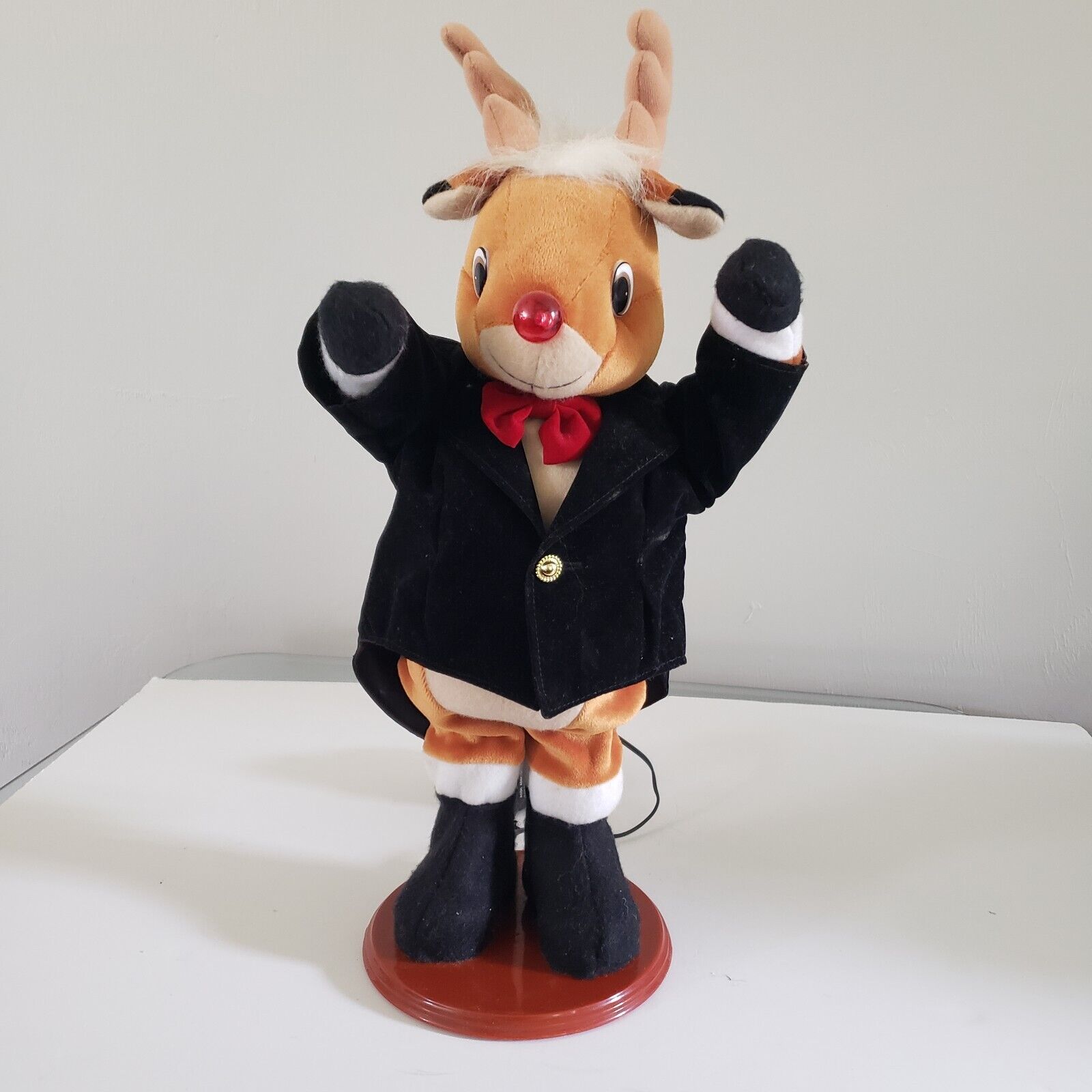 1977 Dancing Musical Rudolph the Red-Nosed Reindeer Figurine