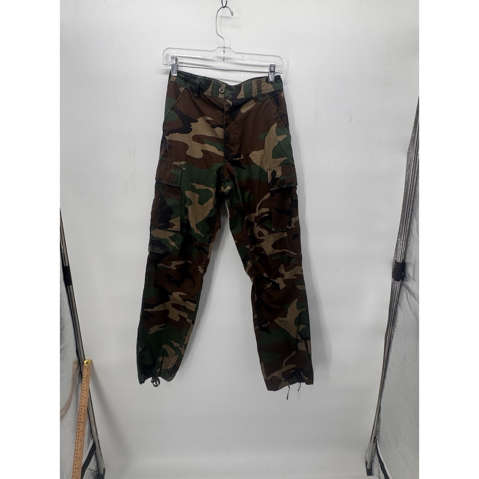 Vintage 90\'s Era USGI Woodland BDU Camo Combat Pants Trousers Sz X-Small Regular