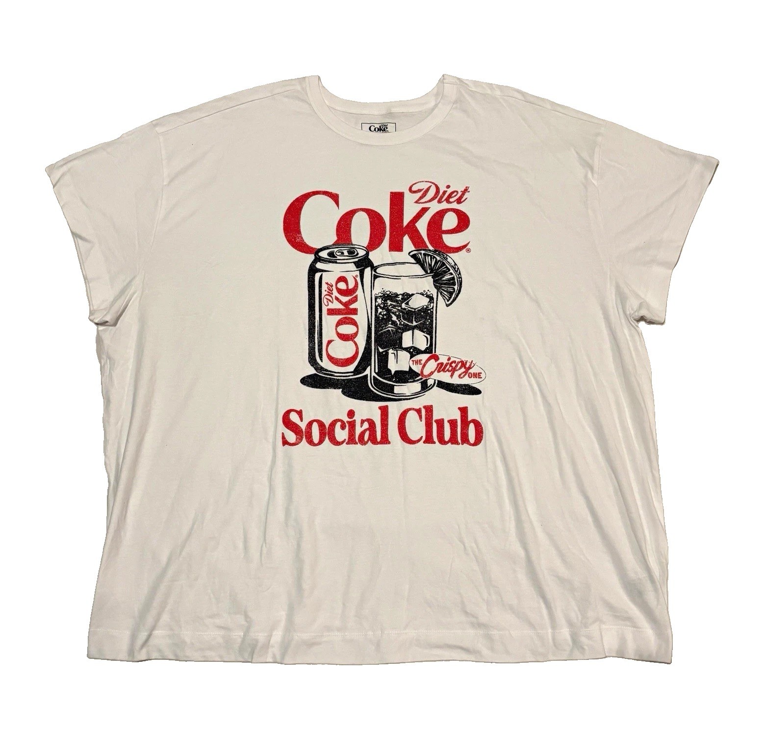Diet Coke T Shirt Size 3XL White Social Club Crispy One 
