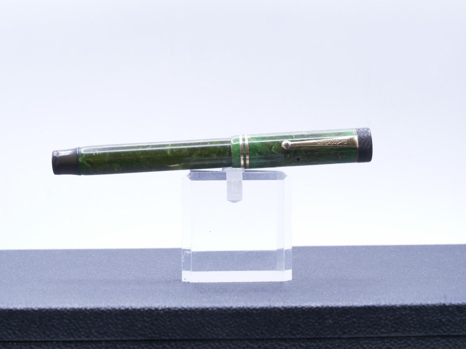 Parker Duofold Senior Green Jade Flat Top Fountain Pen 1930s/\'40s