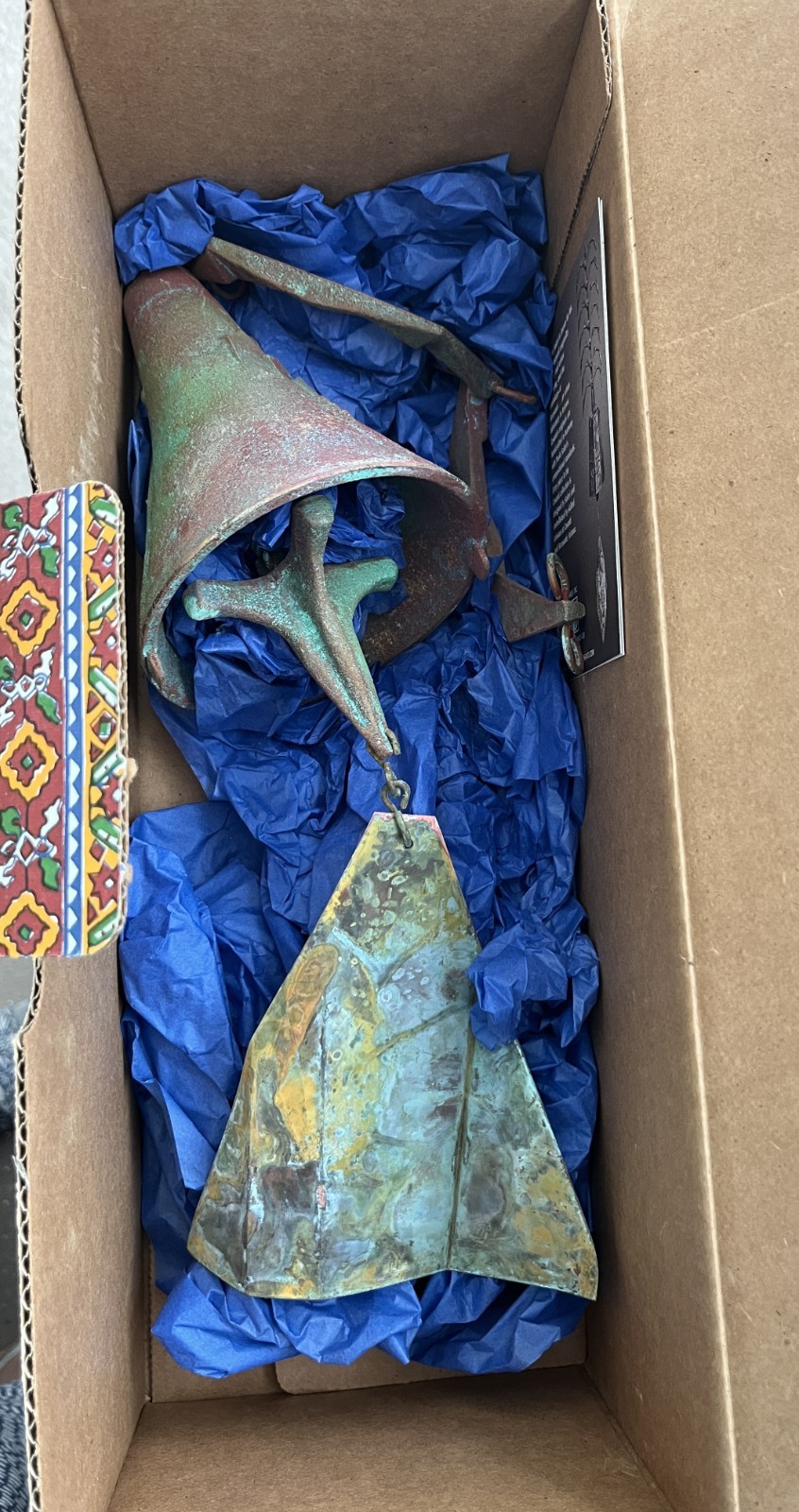 New Paolo Soleri Cosanti Custom Cast Bronze Bell Wind Chime in Original Box New Paolo Soleri Cosanti Custom Cast Bronze Bell Wind Chime in Original Box