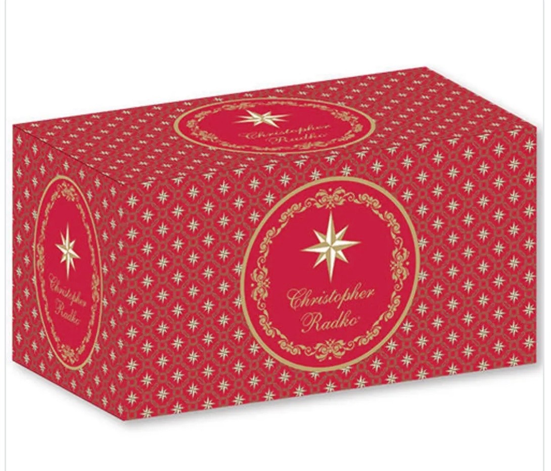 Christopher Radko RED EMPTY EX LARGE GIFT BOX 12\ Christopher Radko RED EMPTY EX LARGE GIFT BOX 12\