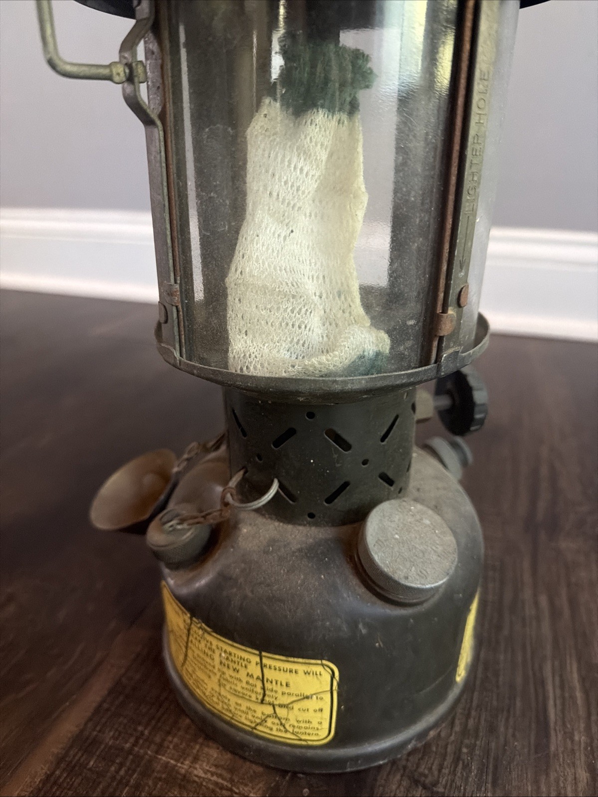 Coleman 1963 US Army Military Gasoline Lantern Vintage Collectible Olive Drab