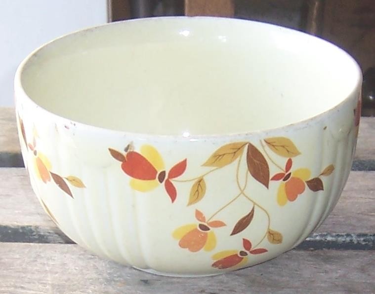 Autumn Leaf Jewel Tea Mixing Bowl Hall China Vintage Kitchenware Decorative