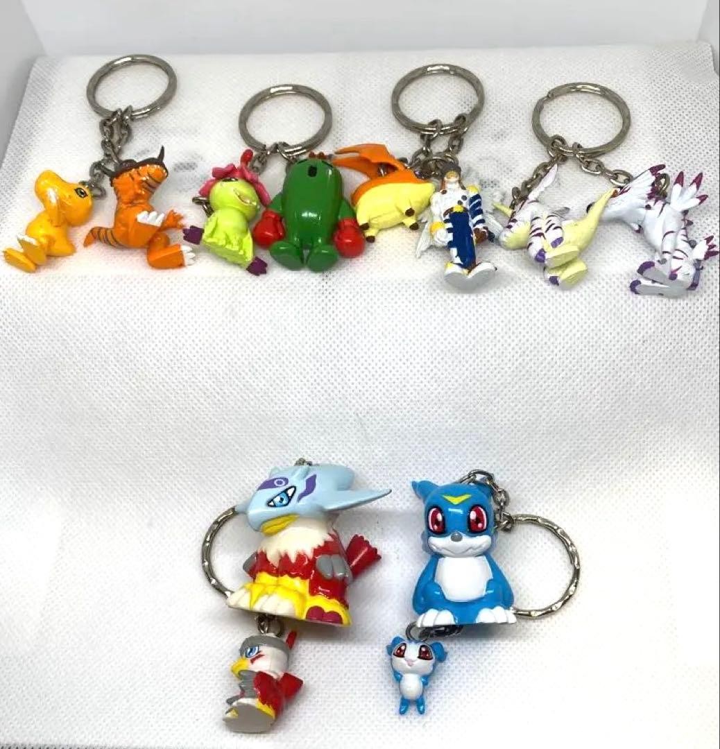 Bandai Digimon Adventure Keychain Set Retro 2000s Authentic Rare Collection