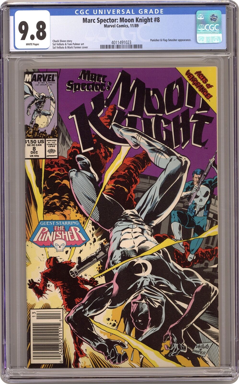 Marc Spector Moon Knight #8 CGC 9.8 1989 4011491023