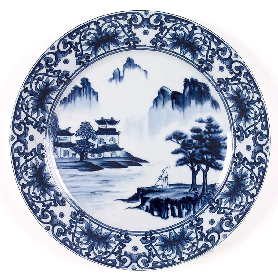 China  Canton Blue Dinner Plate 4032118
