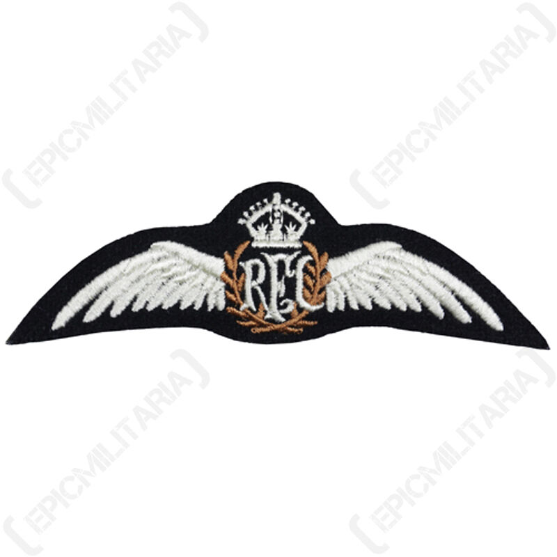 WWI Royal Flying Corps Wing - British RFC Pilot Uniform Patch Insignia Repro New