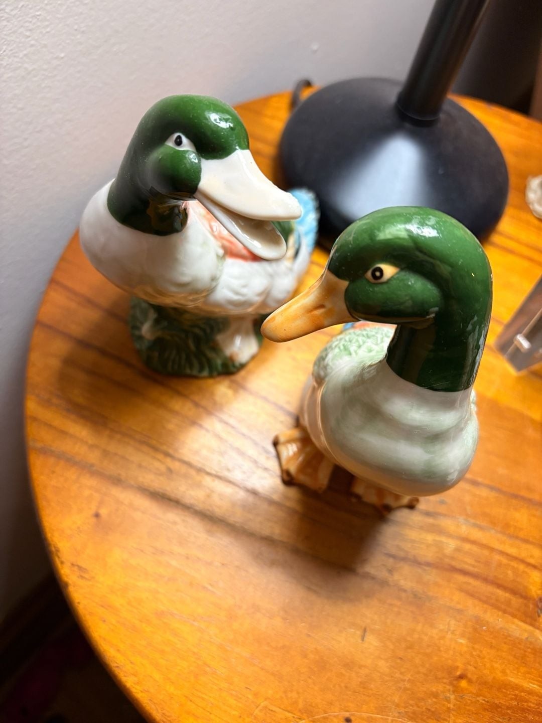 Vintage hand painted K’s Collection mallard duck pair