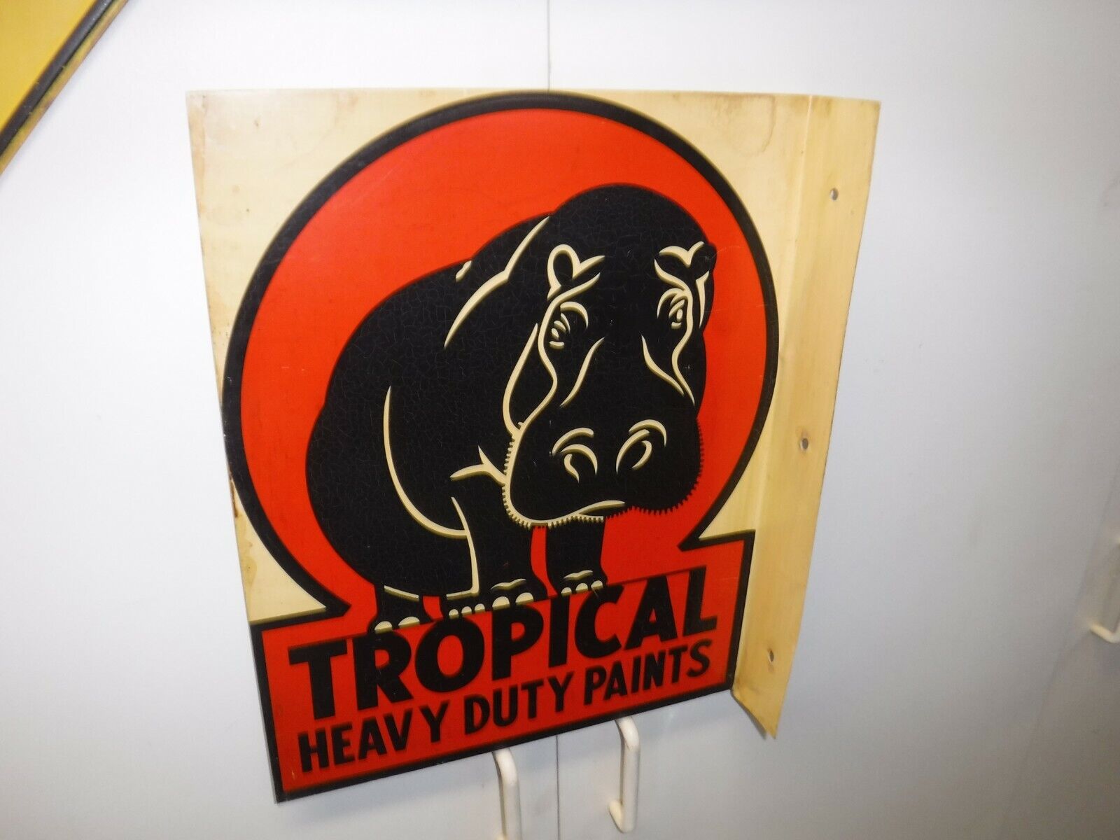 Tropical Heavy Duty Paints sign metal12x15 flanged double sided