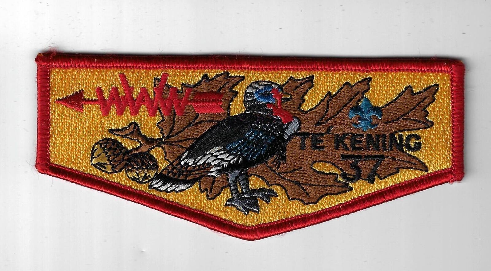 OA 37 Te'Kening WWW Flap RED Bdr. Southern New Jersey NJ [FBL-3056]