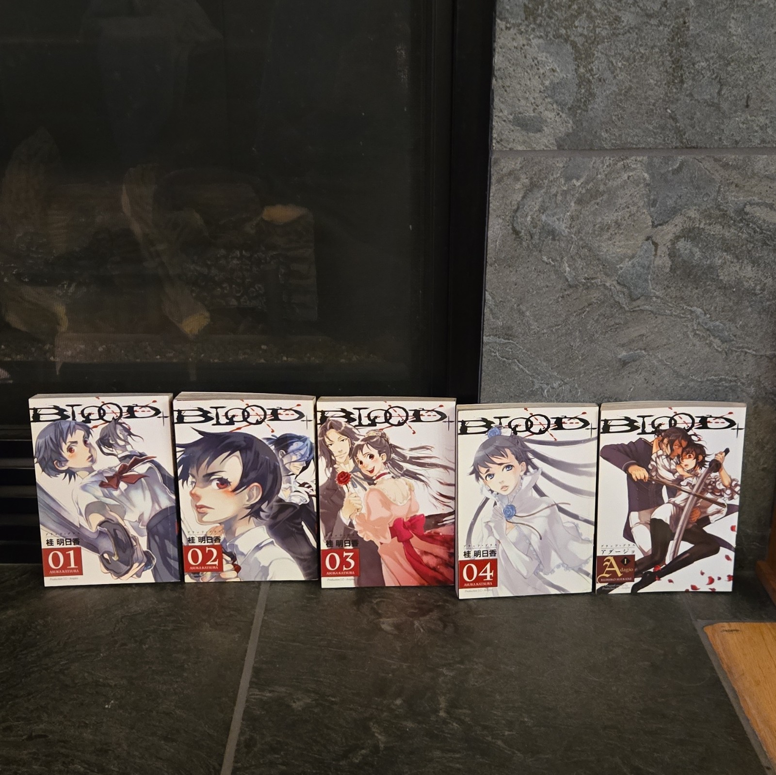 Blood+ Manga Lot Vol 1-4 + Blood+ Adagio Vol 1 TPB English Dark Horse