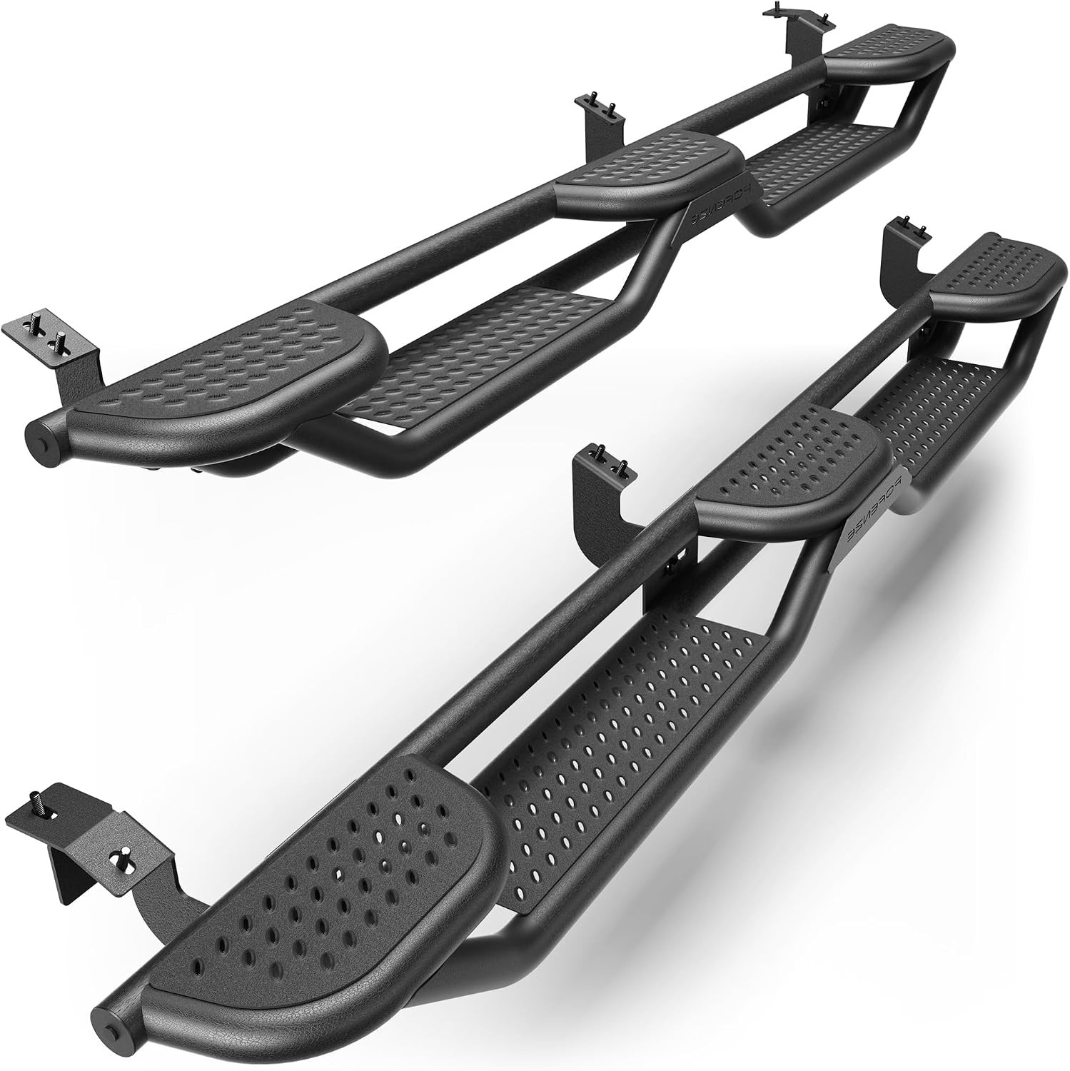 Running Boards for 2005-2023 Tacoma Double Cab, 3-Raised Side Steps | Easy Famil