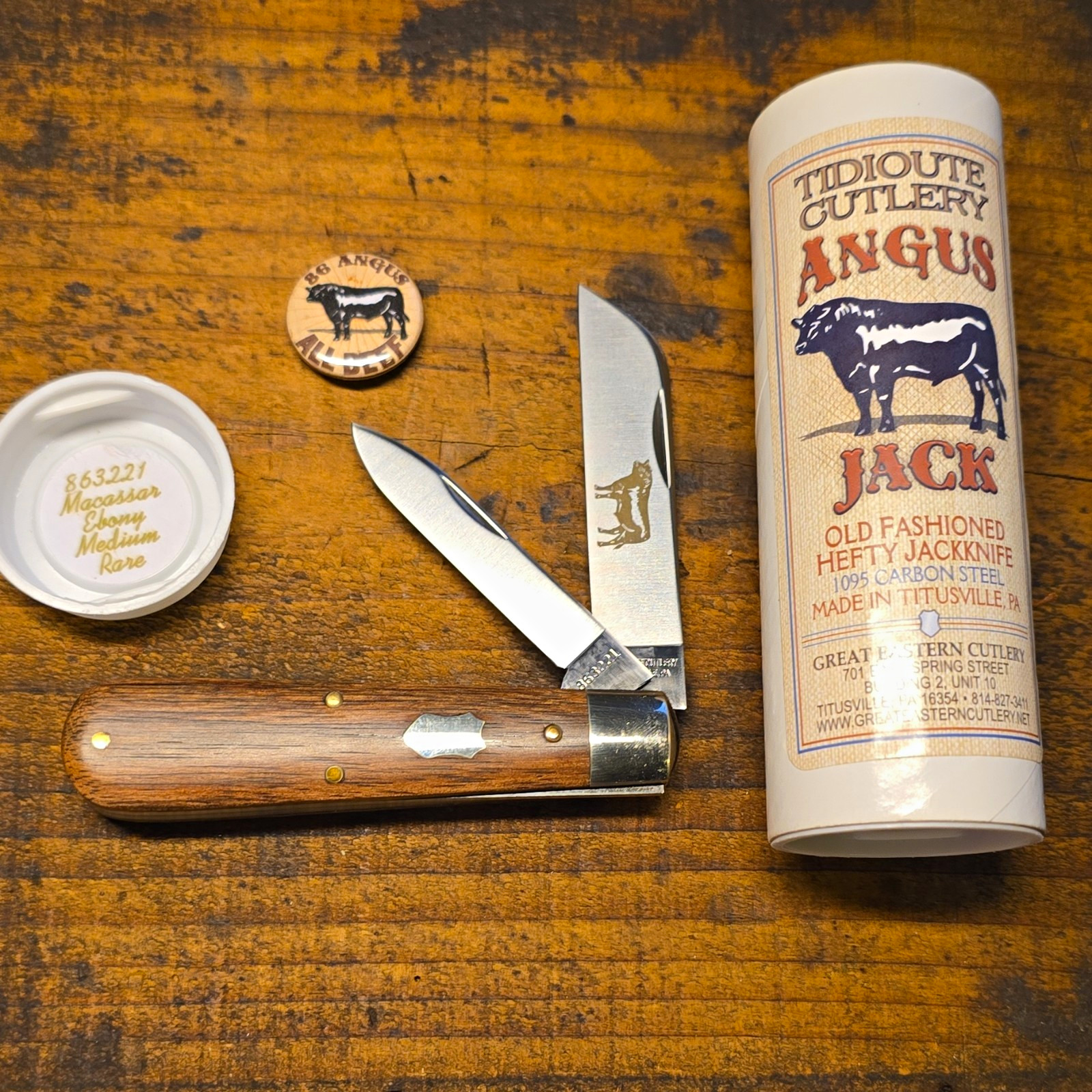 Great Eastern Cutlery GEC Tidioute Cutlery Angus Jack 863221 Medium Rare