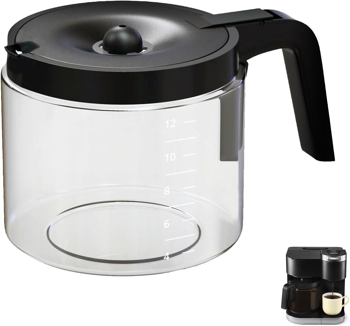 Replacement 12-Cup Coffee Pot Carafe for Keurig K-Duo Replacement 12-Cup Coffee Pot Carafe for Keurig K-Duo