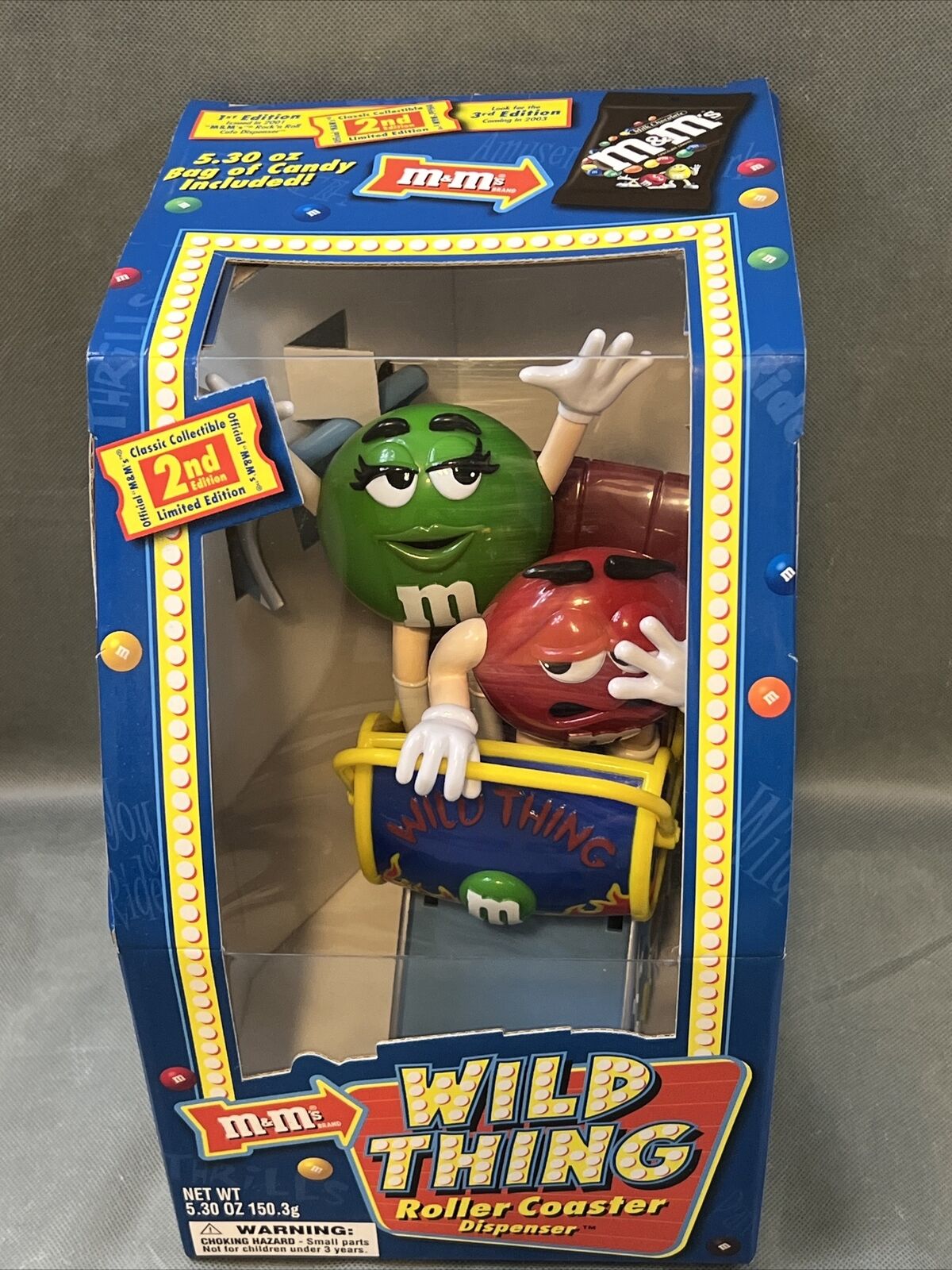 Vintage M&M\'s Wild Thing Roller Coaster Dispenser Limited Edition - 2nd Edition.