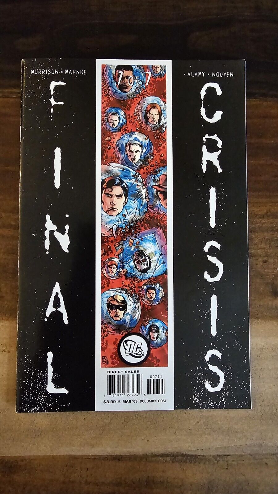 Final Crisis #7 first Calvin Harris Grant Morrison 1st Run Black Cover