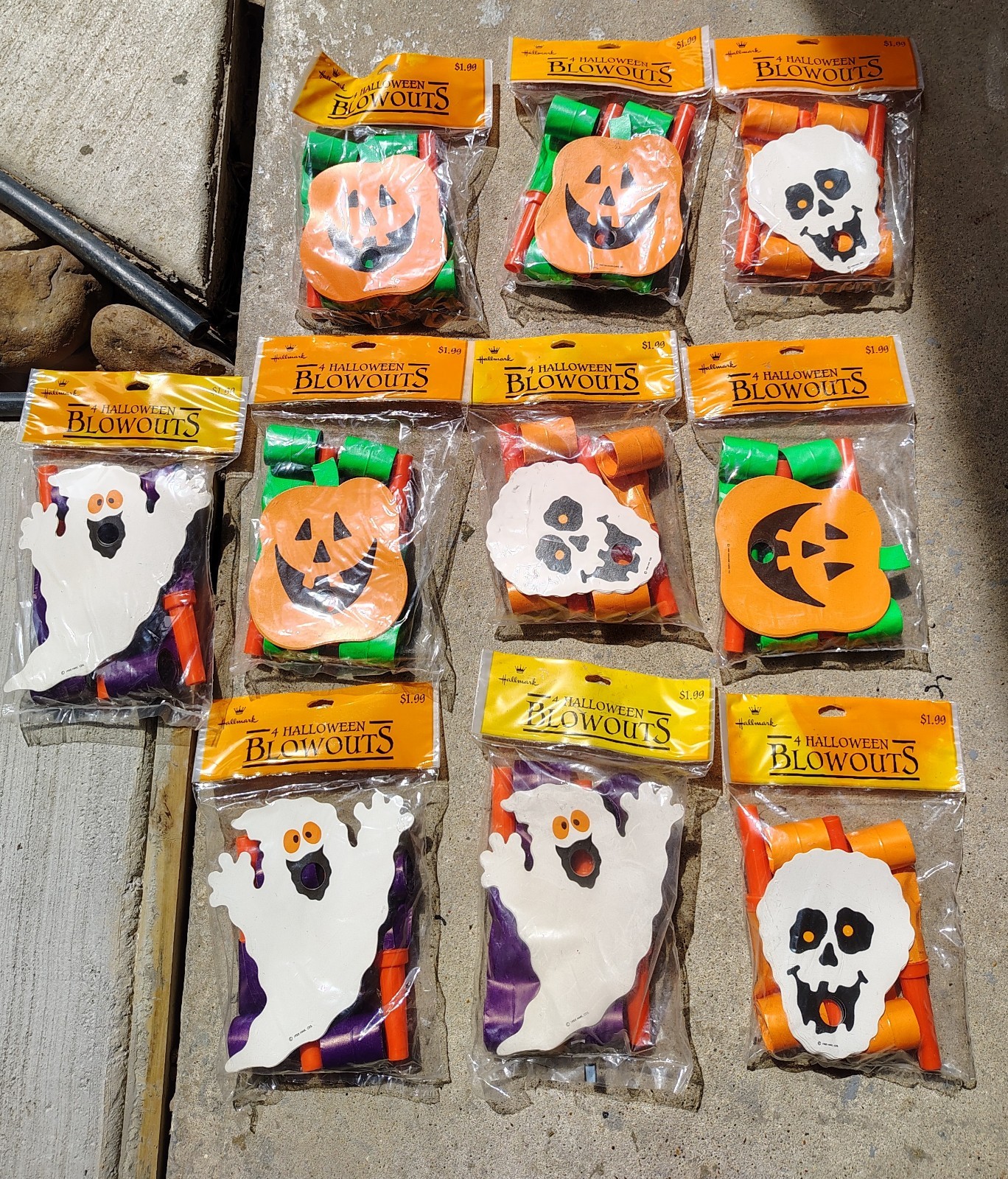 Vtg 1988 Hallmark Halloween Blowouts NIP LOT of 10 Pkgs