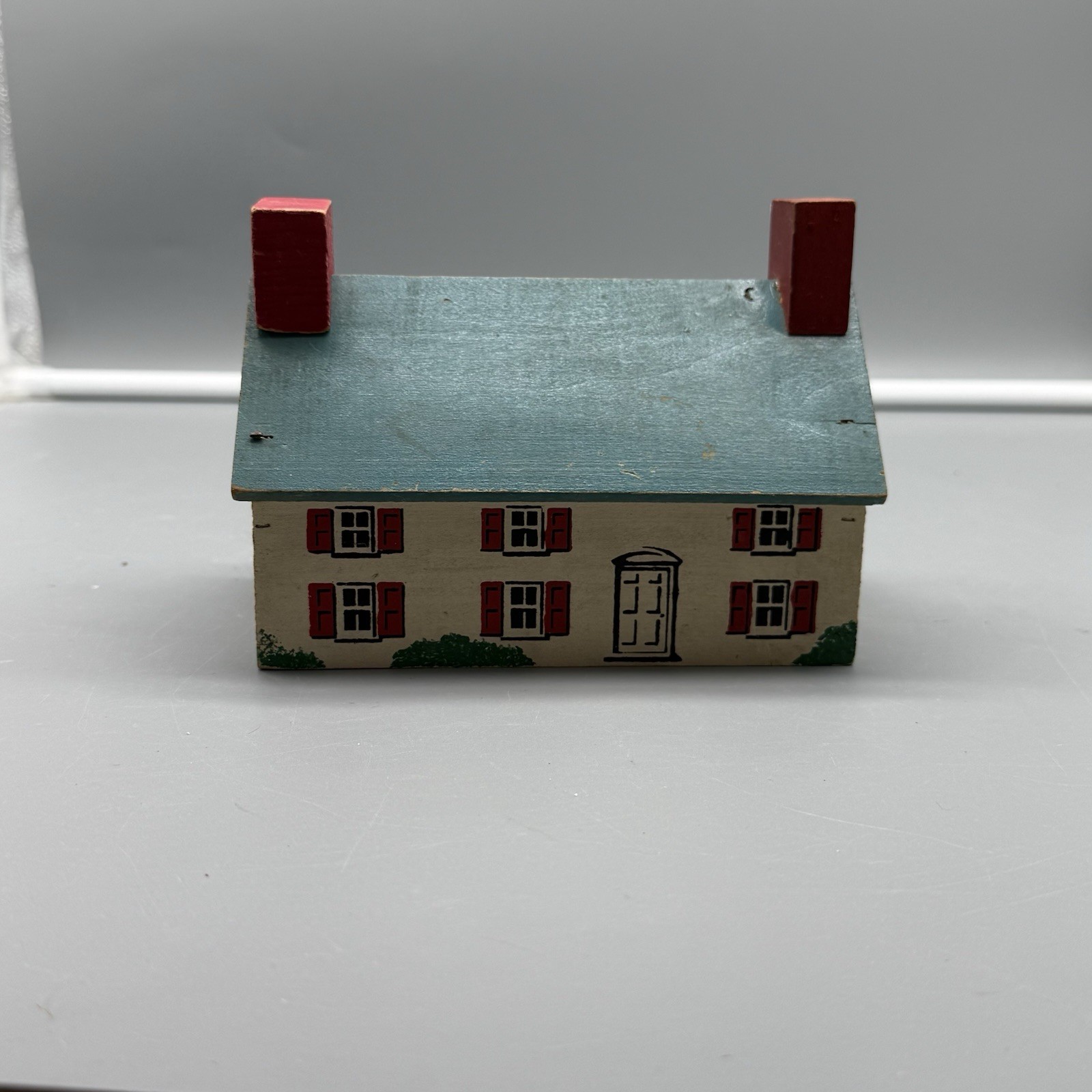 Vintage Leroy Novelty Co Wooden Colonial House Model Building North Wales PA