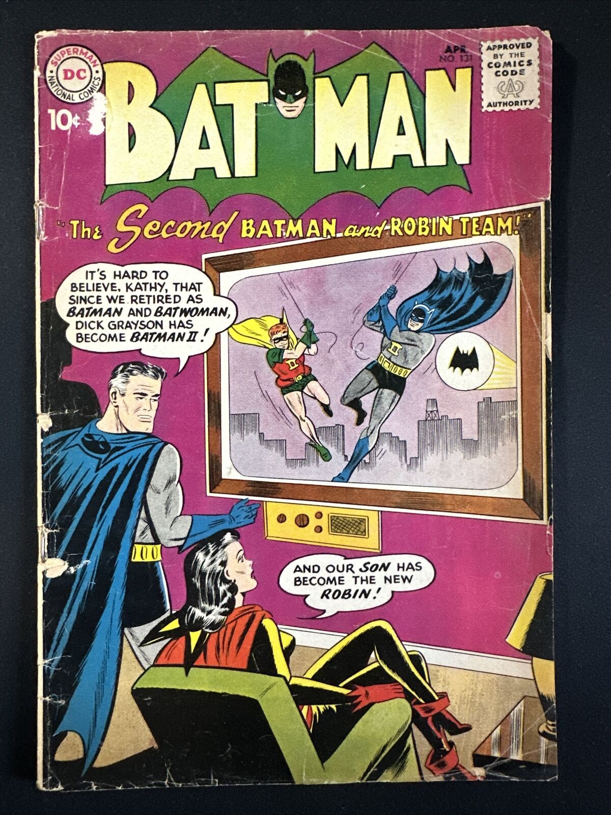 Batman #131 DC Comics Vintage Silver age 1st Print 1960 Fair/Good *A4
