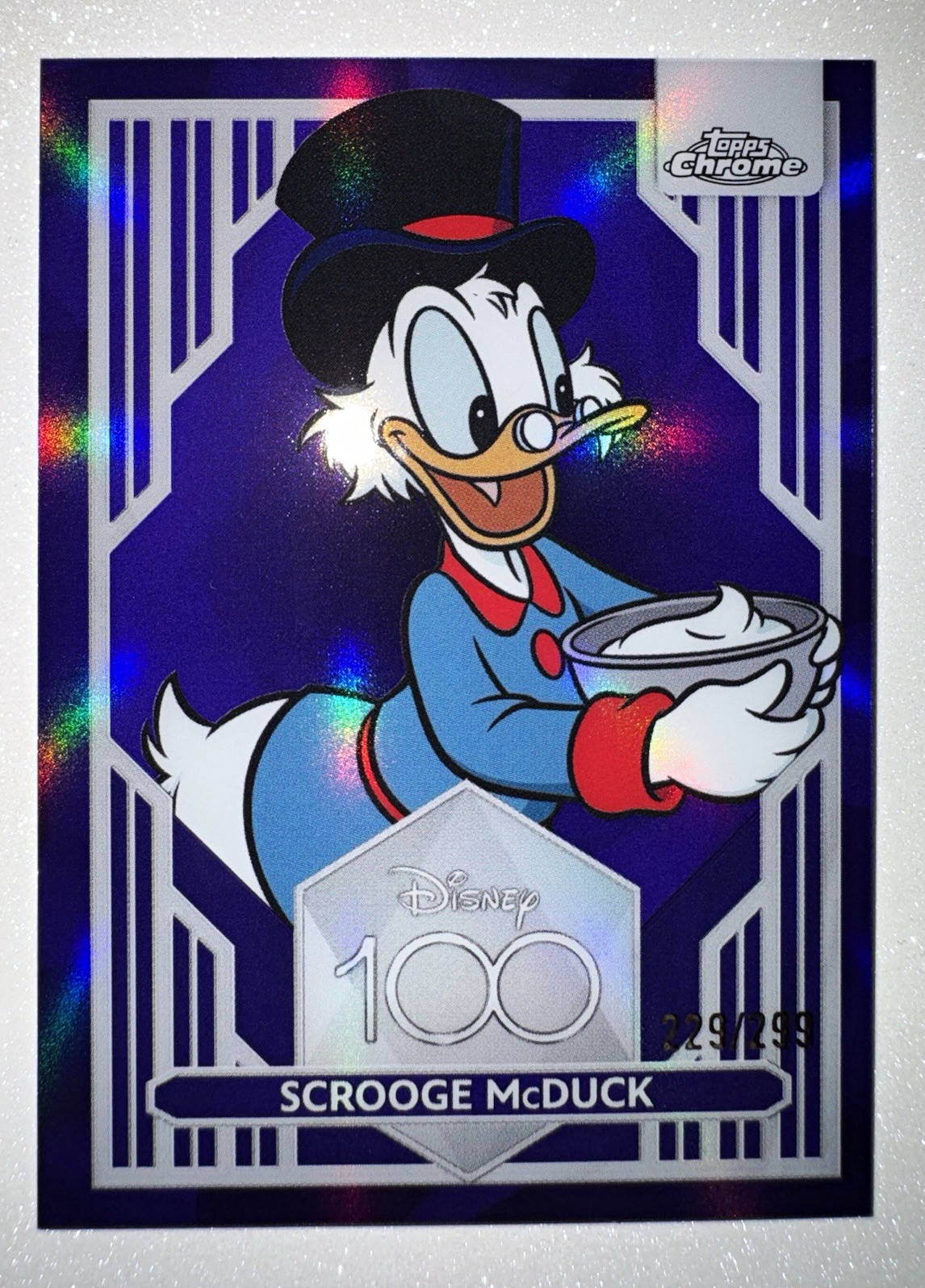 2023 Topps Chrome Disney 100 - Scrooge McDuck Purple /299